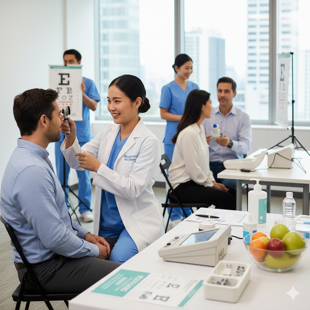 บริการตรวจความเสี่ยง หู ตา ปอด ในสถานที่ทำงาน